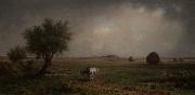 Martin Johnson Heade Mare and Colt in a Marsh oil painting on canvas